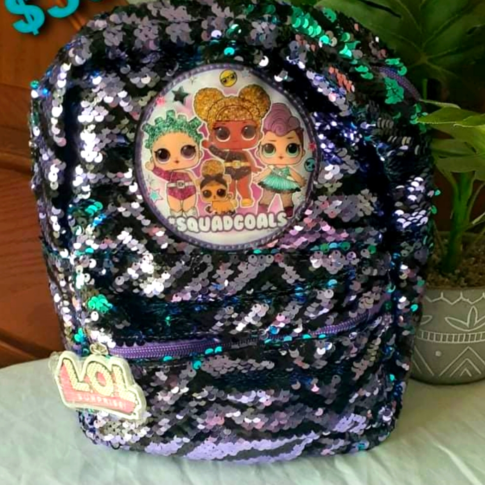Lol Sequined Mini Backpack